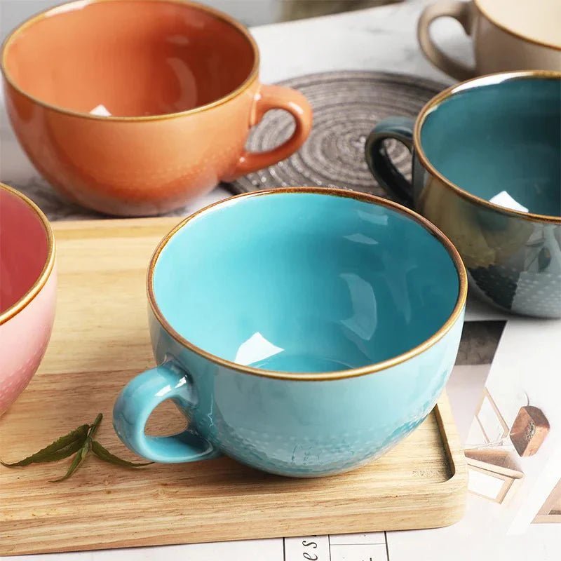 Novita Casa – Colorful Patterned Ceramic Mug - Novita Casa