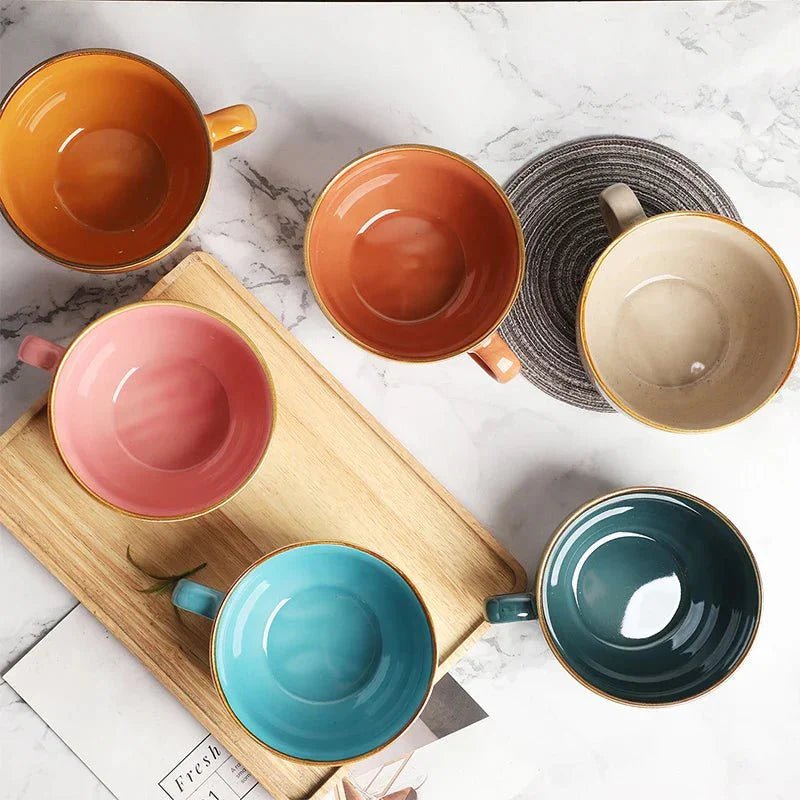 Novita Casa – Colorful Patterned Ceramic Mug - Novita Casa