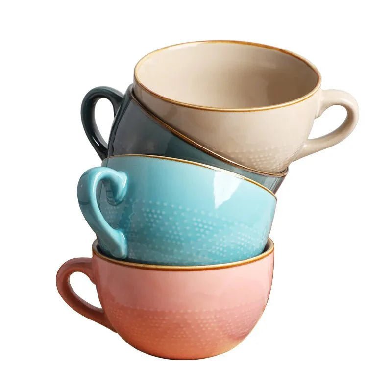 Novita Casa – Colorful Patterned Ceramic Mug - Novita Casa