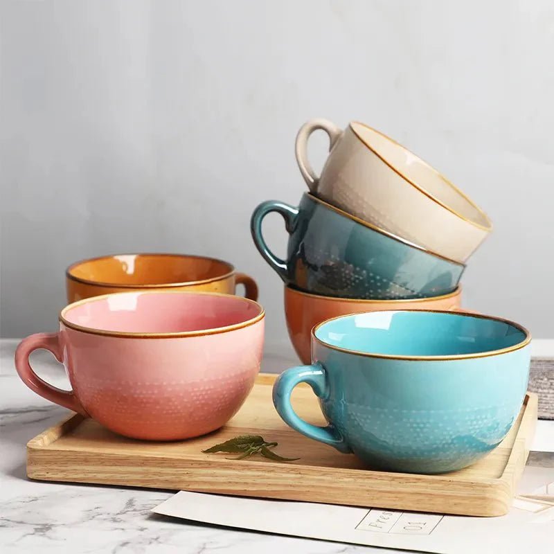 Novita Casa – Colorful Patterned Ceramic Mug - Novita Casa