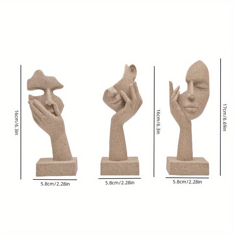 Novita Casa – Elegant Abstract Mask Figures Set for a Stylish Touch - Novita Casa