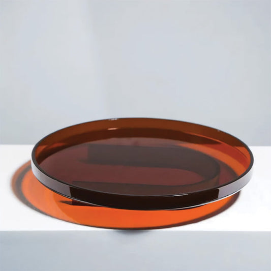 Novita Casa – Elegant Acrylic Serving Tray Set in Vibrant Orange for a Bright and Cheerful Atmosphere - Novita Casa