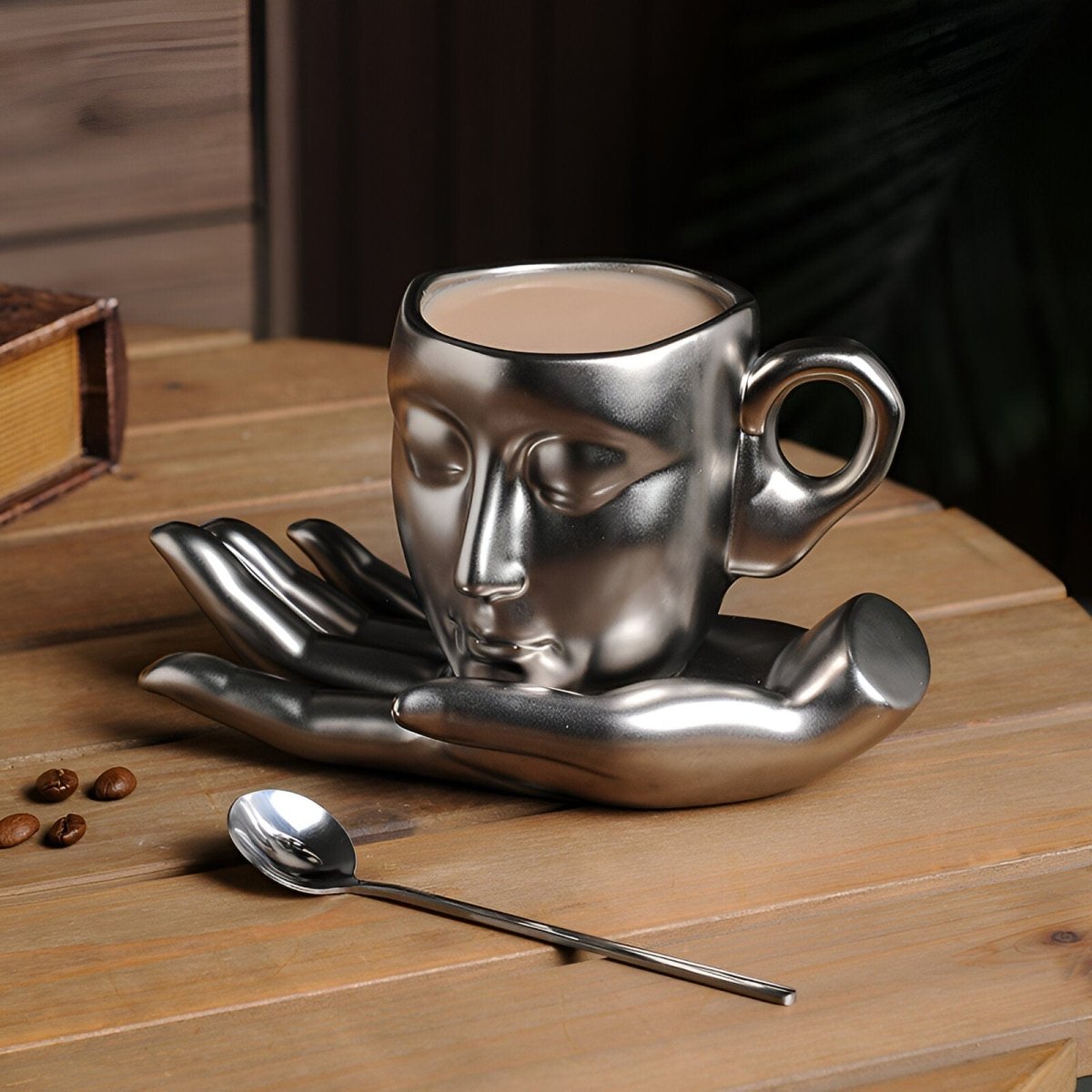 Novita Casa – Elegant Ceramic Abstract Art Coffee Set for Modern Spaces with Timeless Charm - Novita Casa