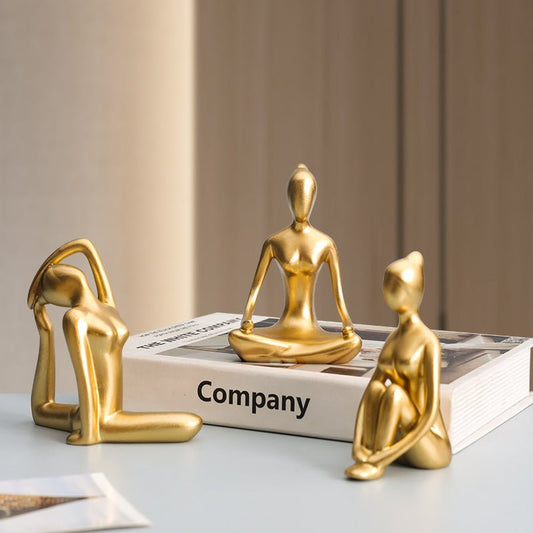 Novita Casa – Elegant Yoga Pose Abstract Décor for a Serene Ambiance - Novita Casa