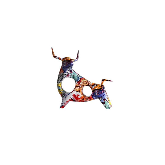 Novita Casa – Modern Graffiti Bull Statue - Novita Casa