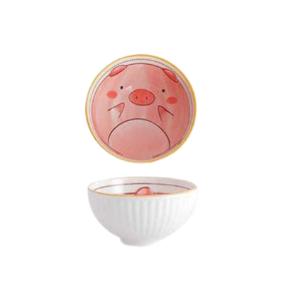 Novita Casa - Hand-Painted Animal Cartoon Bowl