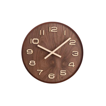 Novita Casa – Walnut Minimalist Clock - Novita Casa