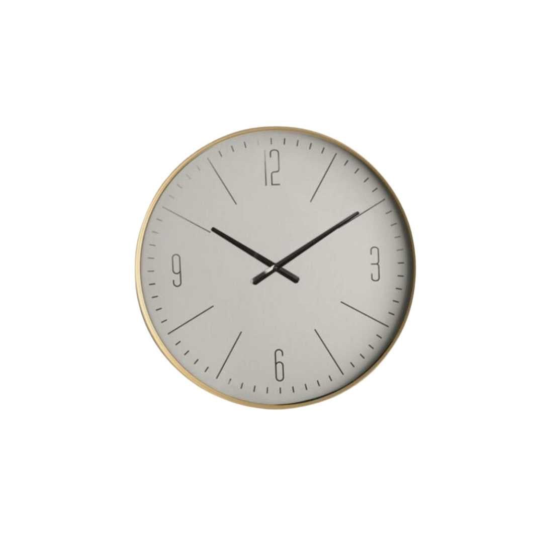 Novita Casa – White Wooden Wall Clock - Novita Casa
