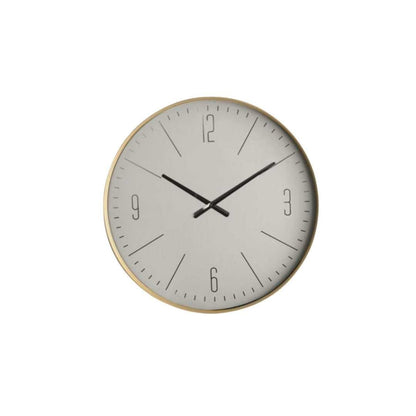 Novita Casa – White Wooden Wall Clock - Novita Casa