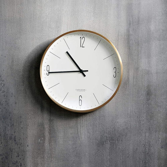 Novita Casa – White Wooden Wall Clock - Novita Casa
