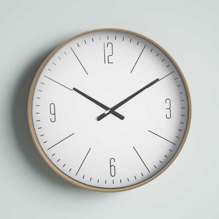 Novita Casa – White Wooden Wall Clock - Novita Casa