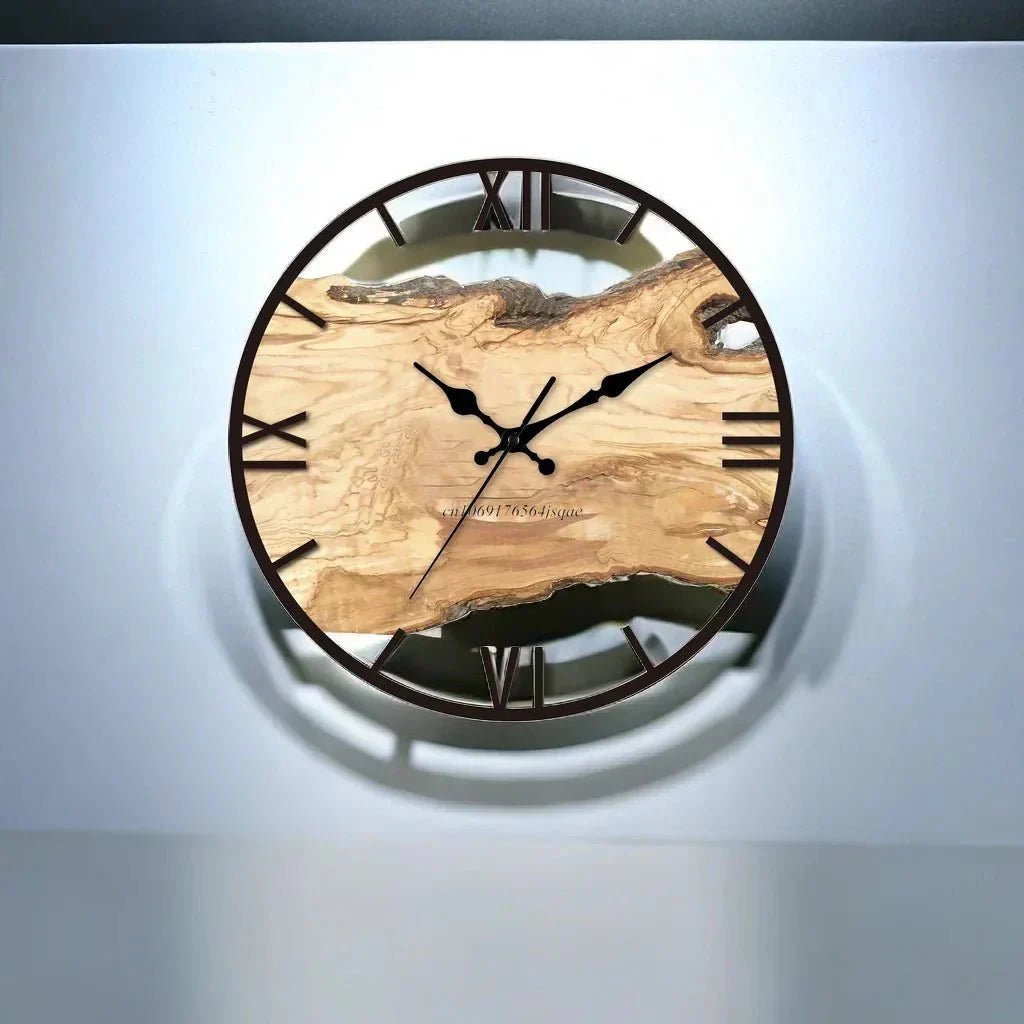 Novita Casa – Minimalist Clear Wall Clock - Novita Casa