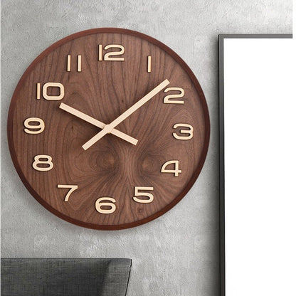 Novita Casa – Walnut Minimalist Clock - Novita Casa
