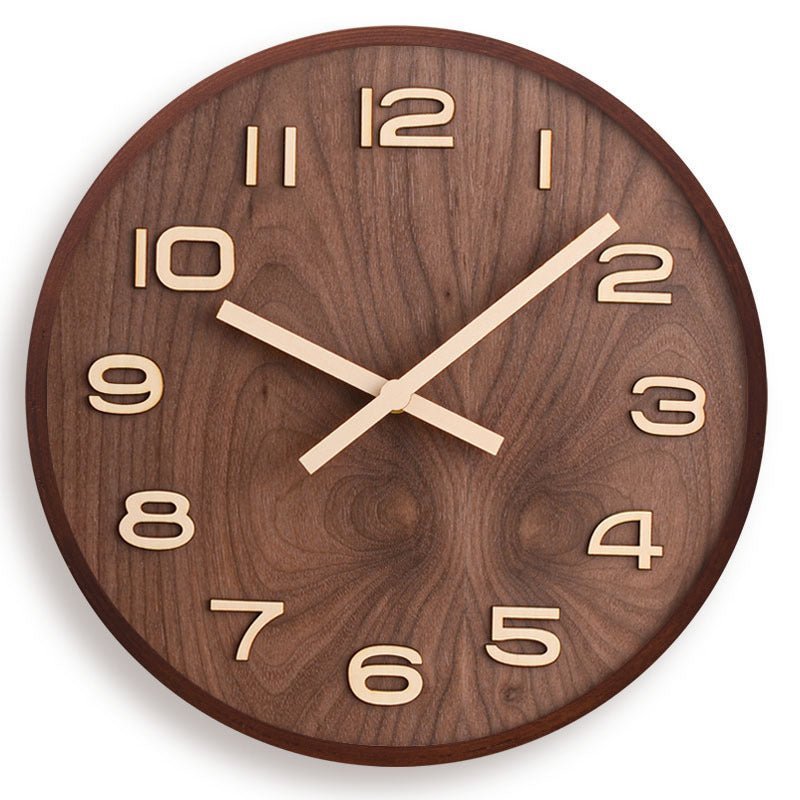 Novita Casa – Walnut Minimalist Clock - Novita Casa