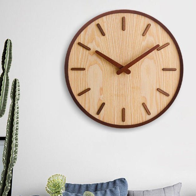 Novita Casa – Walnut Minimalist Clock - Novita Casa