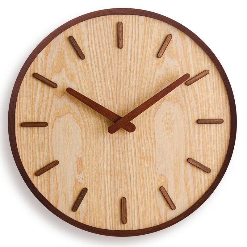 Novita Casa – Walnut Minimalist Clock - Novita Casa