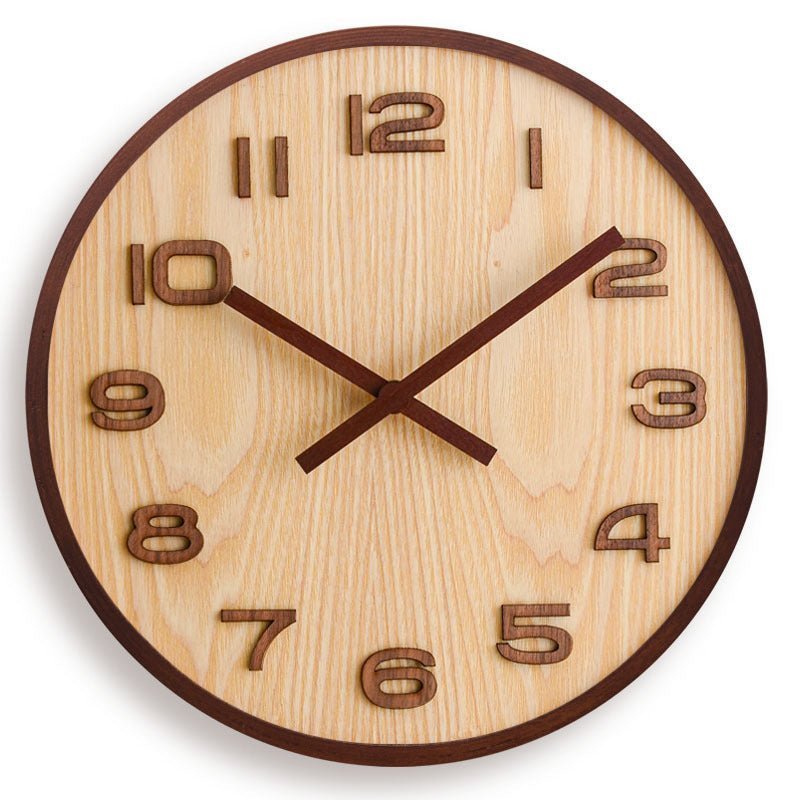 Novita Casa – Walnut Minimalist Clock - Novita Casa