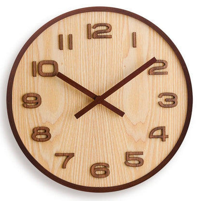 Novita Casa – Walnut Minimalist Clock - Novita Casa