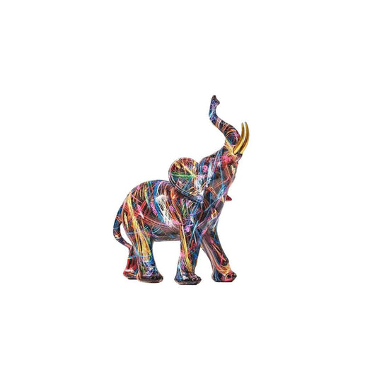 Novita Casa – Colorful Graffiti Elephant Sculpture - Novita Casa