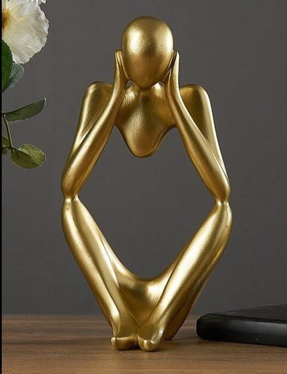 Novita Casa – Minimalist Thinker Sculpture - Novita Casa