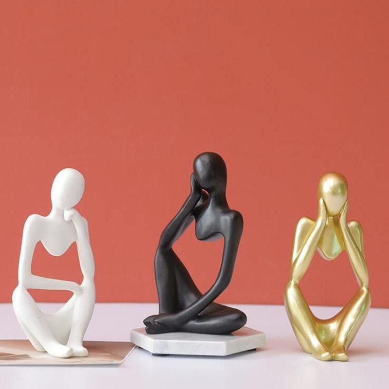 Novita Casa – Minimalist Thinker Sculpture - Novita Casa