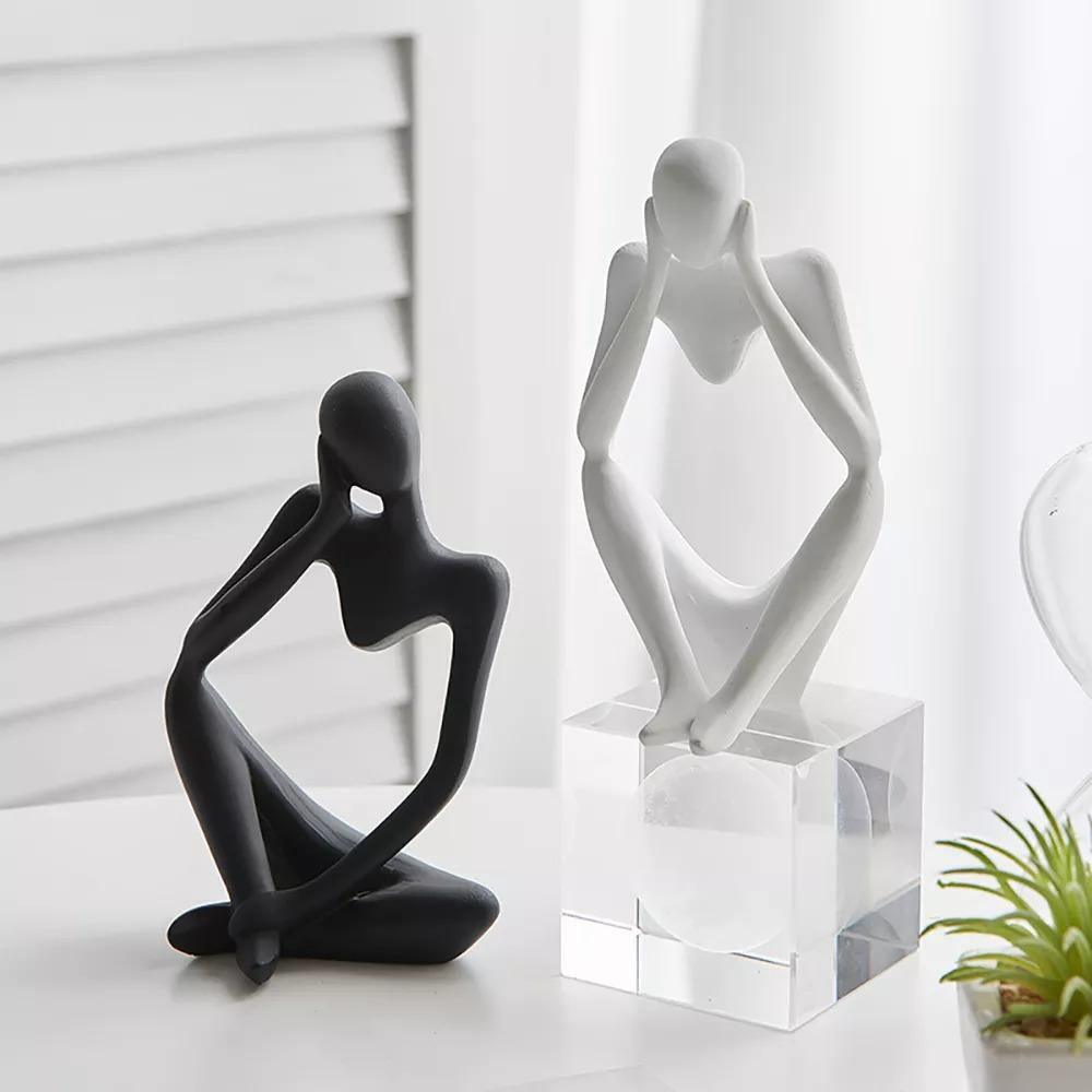 Novita Casa – Minimalist Thinker Sculpture - Novita Casa