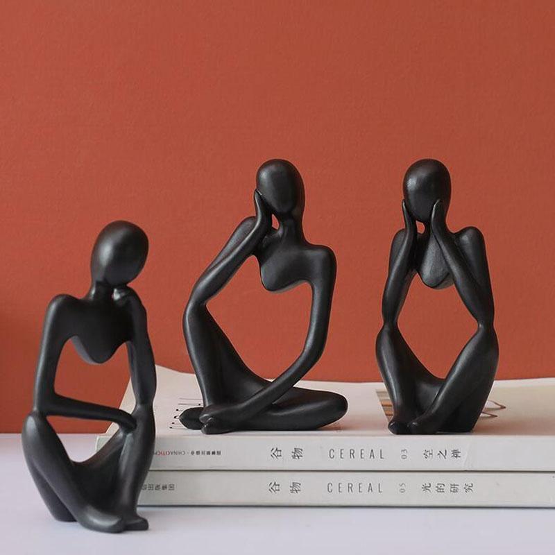 Novita Casa – Minimalist Thinker Sculpture - Novita Casa