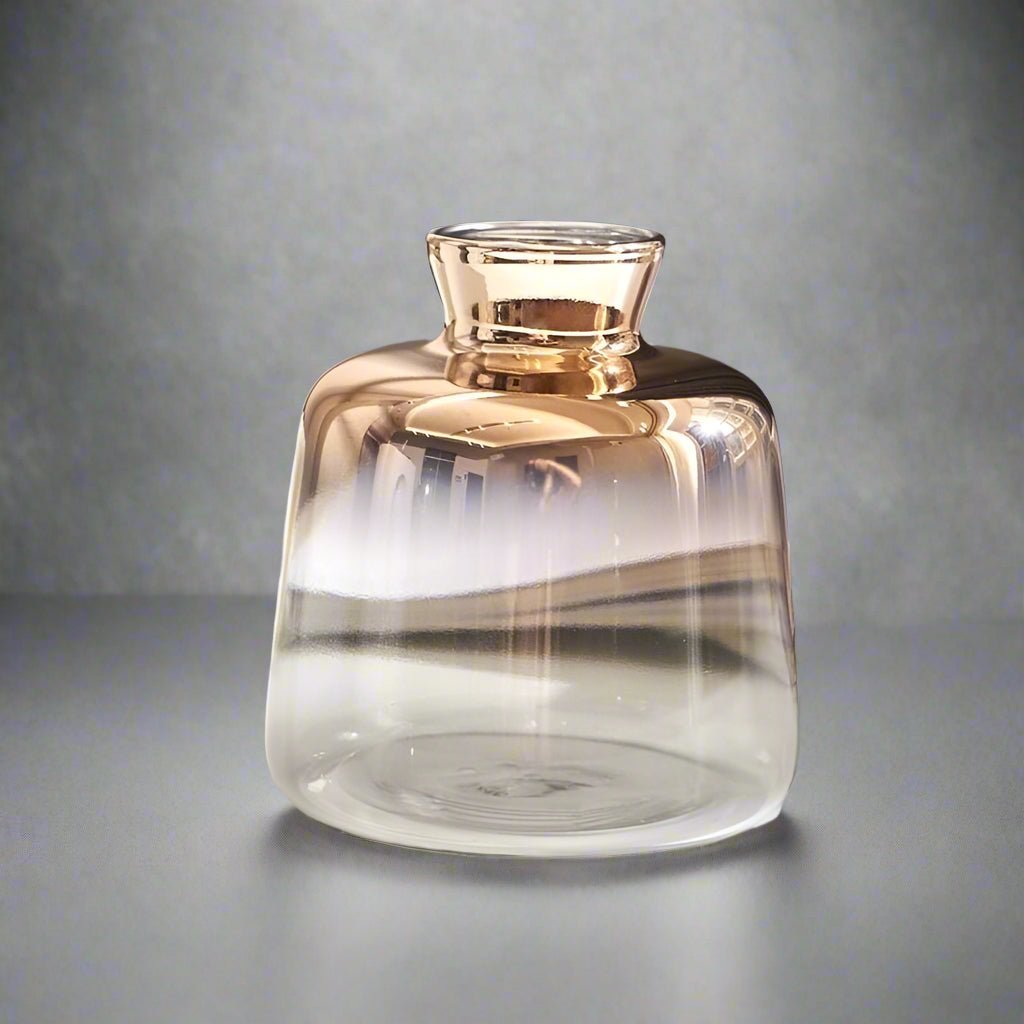 Novita Casa – Glass Vases with Gold Shine - Novita Casa