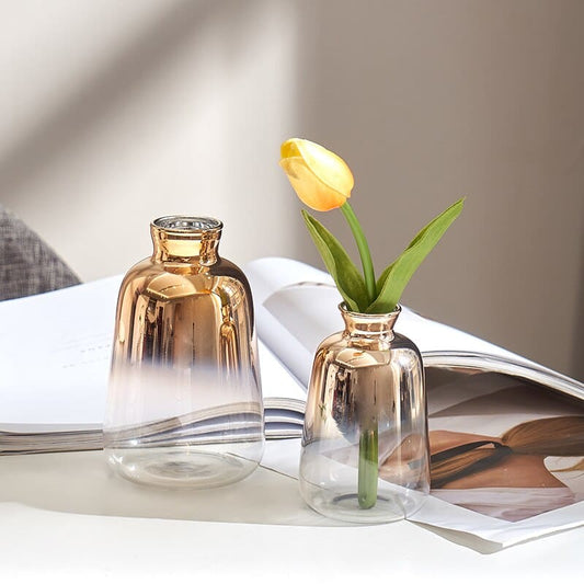 Novita Casa – Glass Vases with Gold Shine - Novita Casa