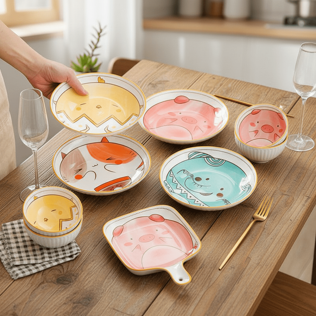 Novita Casa - Animal Character Ceramic Plate - Novita Casa