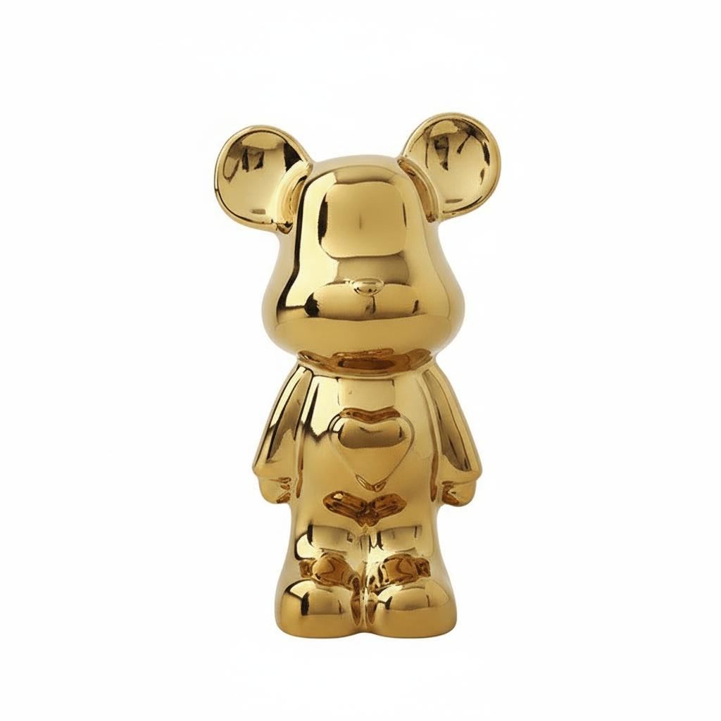 Novita Casa - Ceramic Heart Bear Figurine - Novita Casa