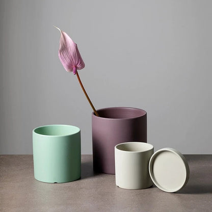 Novita Casa - Ceramic Planter with Saucer - Novita Casa