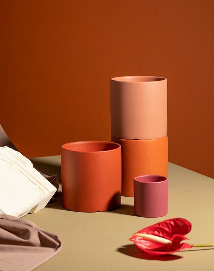 Novita Casa - Ceramic Planter with Saucer - Novita Casa