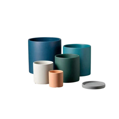 Novita Casa - Ceramic Planter with Saucer - Novita Casa