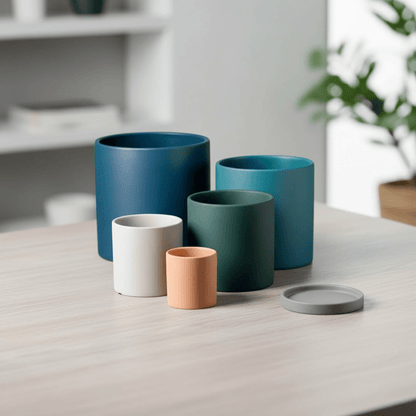 Novita Casa - Ceramic Planter with Saucer - Novita Casa