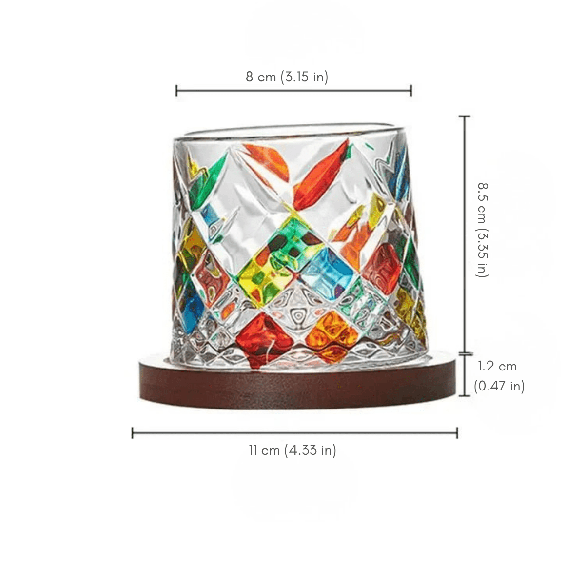 Novita Casa – Crystal Ivy Whisky Glasses - Novita Casa