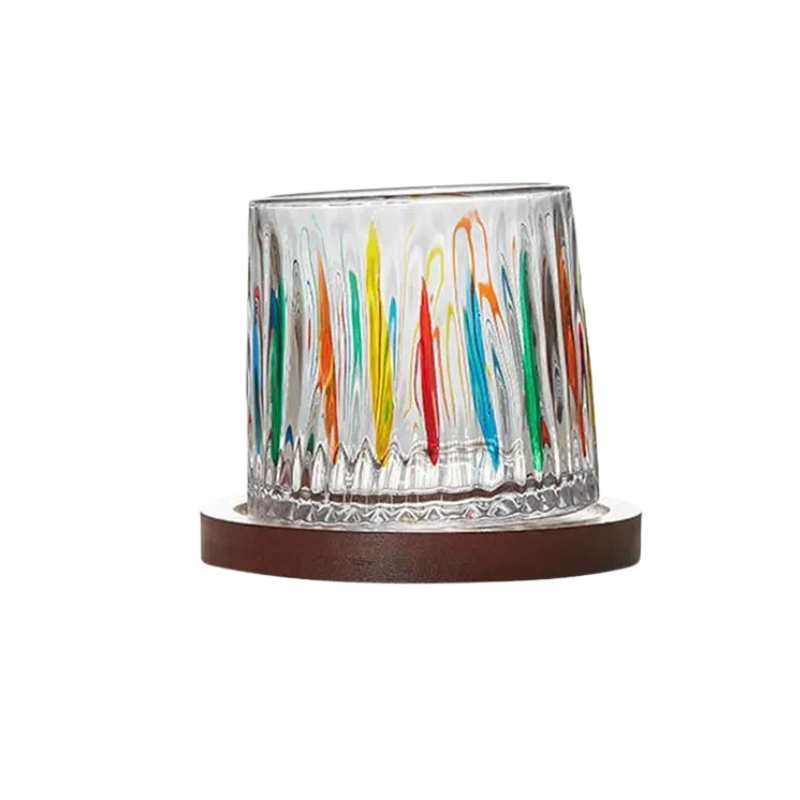 Novita Casa – Crystal Whisky Glasses with Coasters - Novita Casa