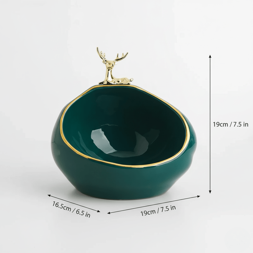 Novita Casa - Deer Design Trinket Dish Decor - Novita Casa