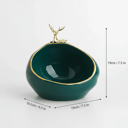 Novita Casa - Deer Design Trinket Dish Decor - Novita Casa