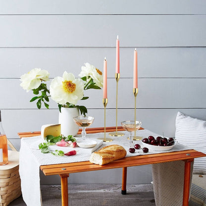 Novita Casa – Elegant 3 - Piece Candle Holder Set in Sleek Metal for a Serene Ambiance - Novita Casa