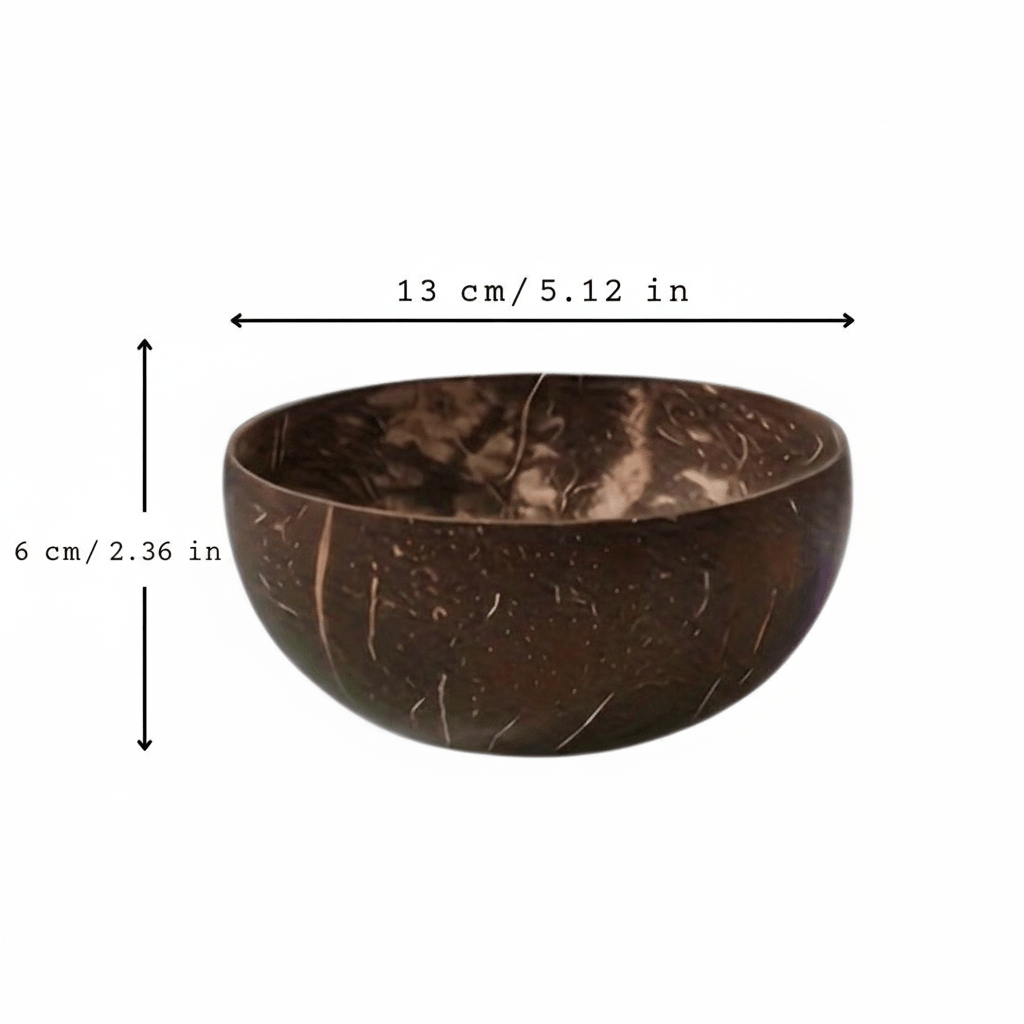 Novita Casa – Elegant 3 - Piece Coconut Bowl Collection for a Natural and Earthy Aesthetic - Novita Casa