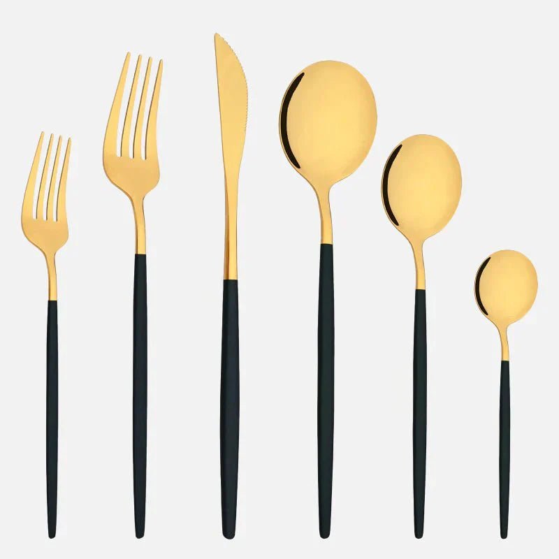 Novita Casa – Elegant 6 - Piece Cutlery Set in Sleek Stainless Steel for Effortless Dining Style - Novita Casa