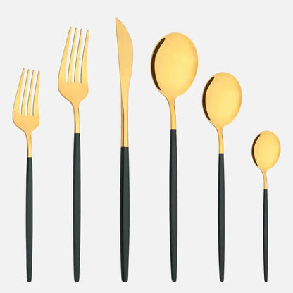 Novita Casa – Elegant 6 - Piece Cutlery Set in Sleek Stainless Steel for Effortless Dining Style - Novita Casa