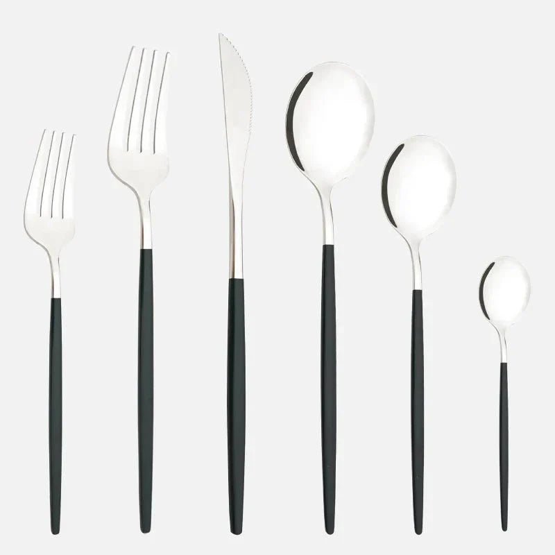 Novita Casa – Elegant 6 - Piece Cutlery Set in Sleek Stainless Steel for Effortless Dining Style - Novita Casa