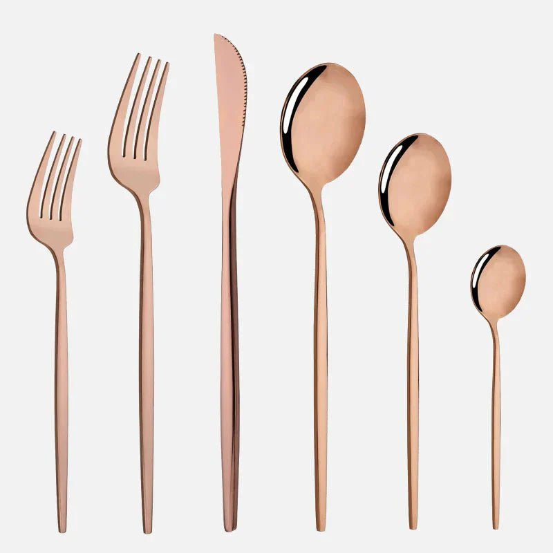 Novita Casa – Elegant 6 - Piece Cutlery Set in Sleek Stainless Steel for Effortless Dining Style - Novita Casa