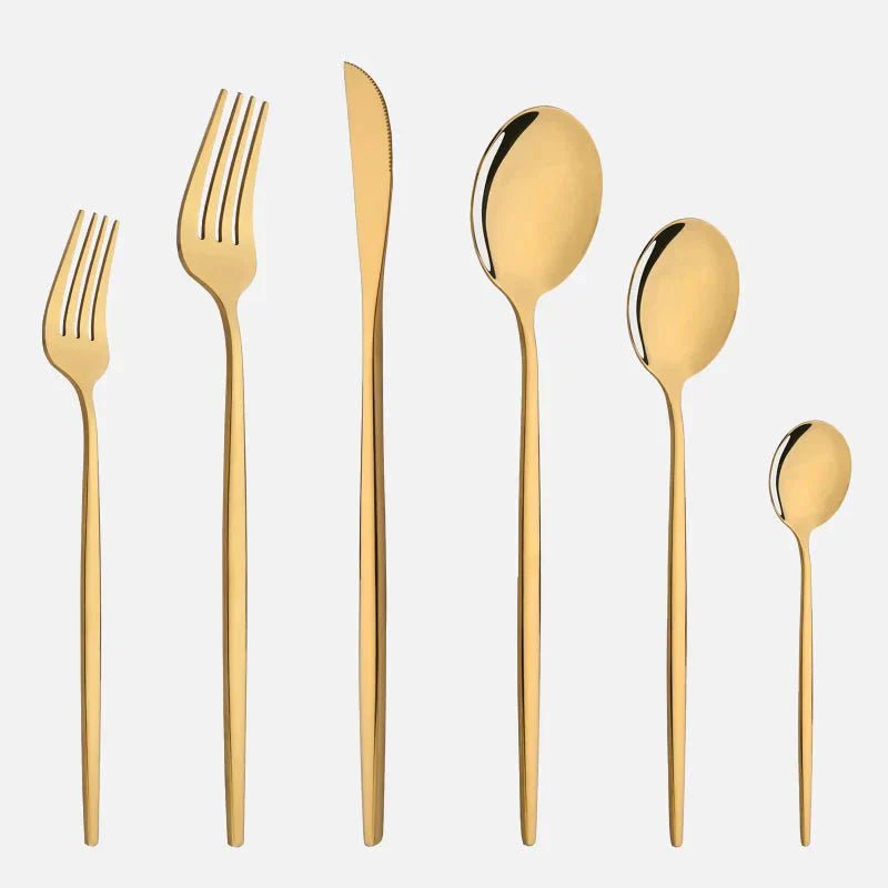 Novita Casa – Elegant 6 - Piece Cutlery Set in Sleek Stainless Steel for Effortless Dining Style - Novita Casa