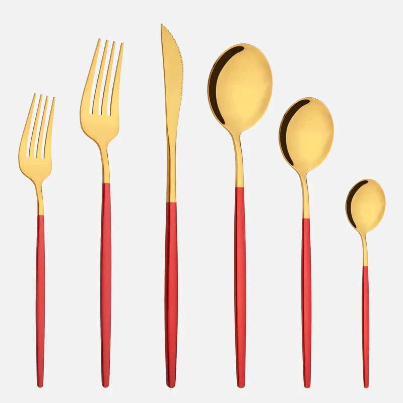 Novita Casa – Elegant 6 - Piece Cutlery Set in Sleek Stainless Steel for Effortless Dining Style - Novita Casa