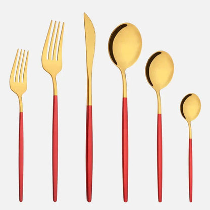 Novita Casa – Elegant 6 - Piece Cutlery Set in Sleek Stainless Steel for Effortless Dining Style - Novita Casa