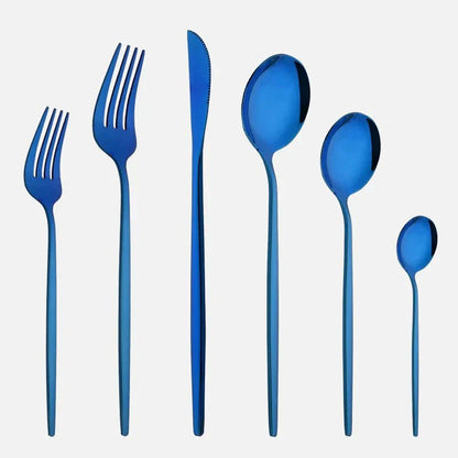 Novita Casa – Elegant 6 - Piece Cutlery Set in Sleek Stainless Steel for Effortless Dining Style - Novita Casa