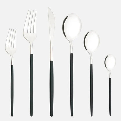 Novita Casa – Elegant 6 - Piece Cutlery Set in Sleek Stainless Steel for Effortless Dining Style - Novita Casa
